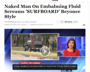 Naked Man On Embalming Fluid Screams  SURFBOARD  Beyonce Style